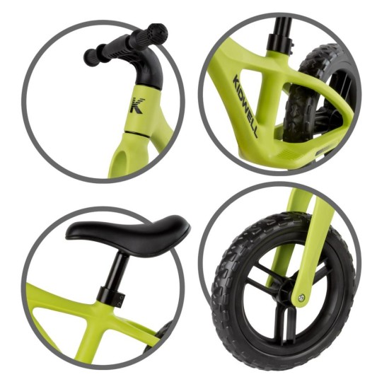 Kidwell Jogo futóbicikli, lime