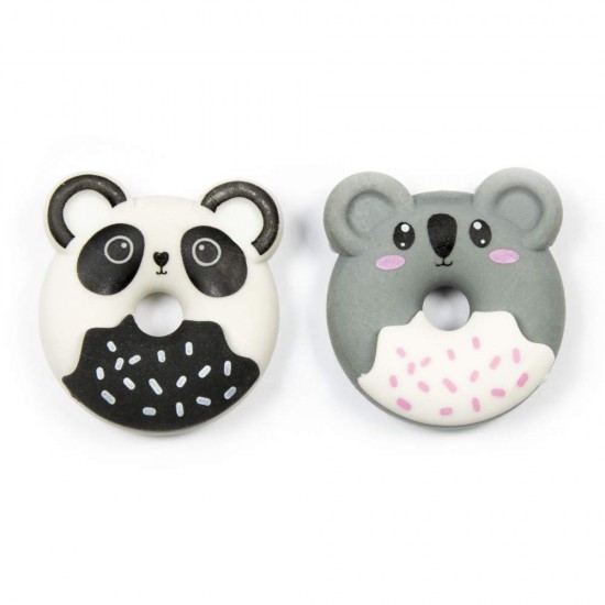 Illatos radír szett, koala és pandamaci (karamell és vanilia illat), Kidea, 2 db.