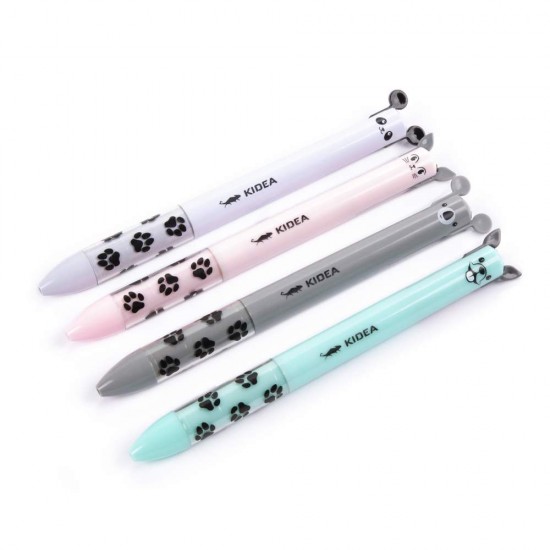 Kidea 2 színű állatos golyóstoll, 1 db.