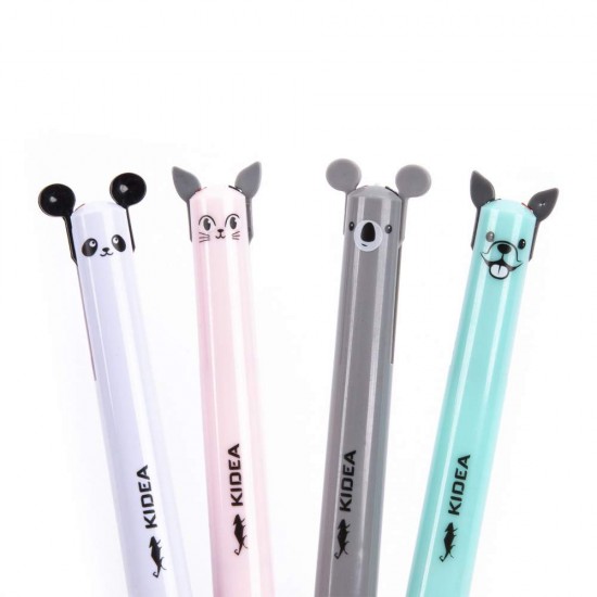 Kidea 2 színű állatos golyóstoll, 1 db.