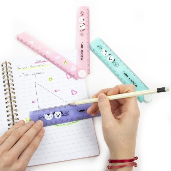 Kidea Állatfigurás összehajtható vonalzó 30 cm