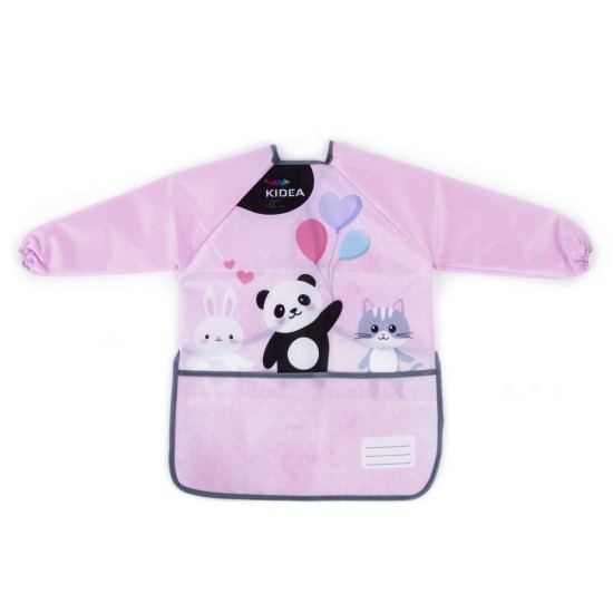 Kidea festő kötény gyerekeknek, rózsaszín állat mintás