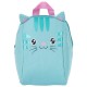 Kindergarten ovis hátizsák lányoknak, türkiz, cica mintás