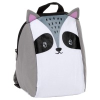 Kindergarten ovis hátizsák lányoknak, türkiz, mosómedve mintás Kindergarten ovis hátizsák lányoknak, türkiz, mosómedve mintás