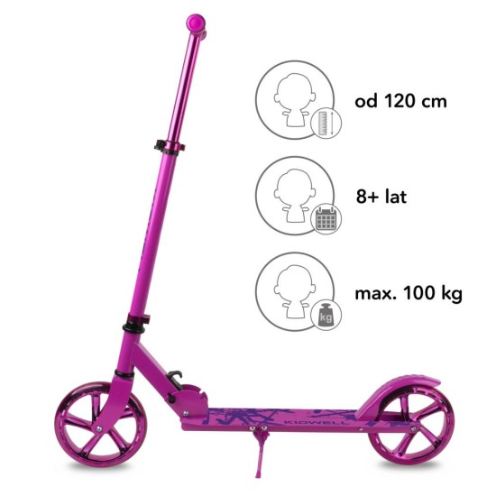 Kidwell BLAST összecsukható roller – dark pink