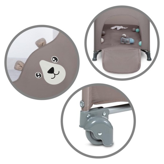 Kidwell BLISSY Basic utazóágy, bézs, macis Kidwell BLISSY Basic utazóágy, bézs, macis