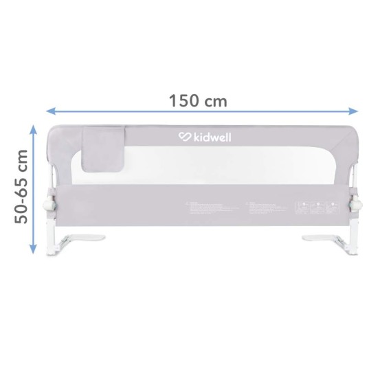 Kidwell CORI 150 Gray ágyvédő korlát, 150 cm