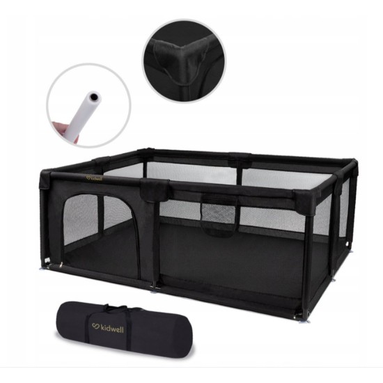 Kidwell FANKO utazójáróka, 120 x 180 cm, fekete