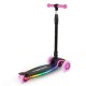 Kidwell LUMO 3 kerekű gyerekroller, LED Pink, rózsaszín