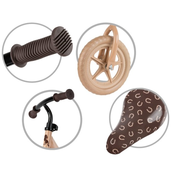 Kidwell REBEL Beige futóbicikli, karamell