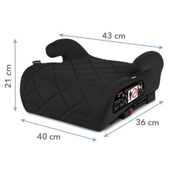 Kidwell REMO Black autós ülésmagasító ISOFIX i-Size