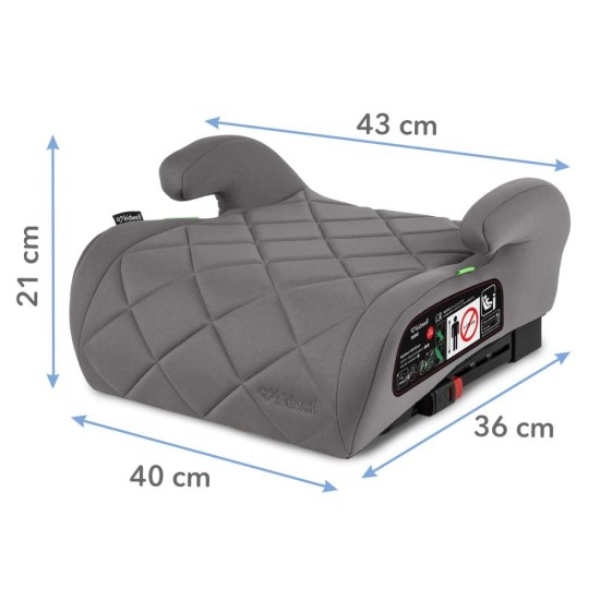 Kidwell REMO Gray autós ülésmagasító ISOFIX, i-Size