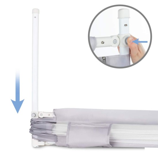 Kidwell TIVA 200 Gray ágyvédő korlát – 200 cm