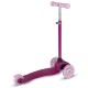 Kidwell UNO Glitter Pink háromkerekű gyerekroller LED kerekekkel