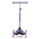 Kidwell UNO Glitter Violet háromkerekű gyerekroller LED kerekekkel