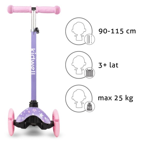 Kidwell UNO háromkerekű gyermekroller, Stars