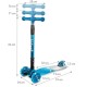 Kidwell VENTO háromkerekű roller – blue-silver