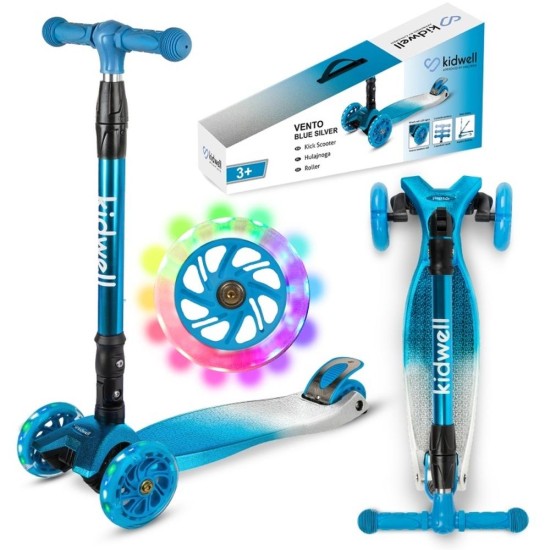 Kidwell VENTO háromkerekű roller – blue-silver
