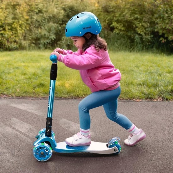 Kidwell VENTO háromkerekű roller – blue-silver