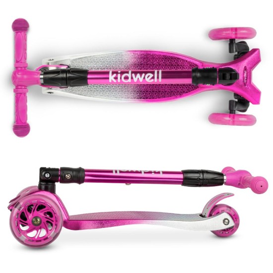 Kidwell VENTO háromkerekű roller – pink-silver