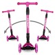 Kidwell VENTO háromkerekű roller – pink-silver
