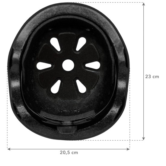 Orix gyerek bukósisak, S méret, fekete