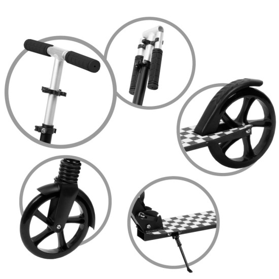 WXM DRIFF összecsukható városi roller, fekete – fehér