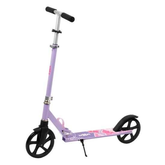 WXM DRIFF összecsukható városi roller, virágos lila-rózsaszín