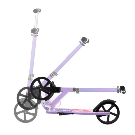 WXM DRIFF összecsukható városi roller, virágos lila-rózsaszín