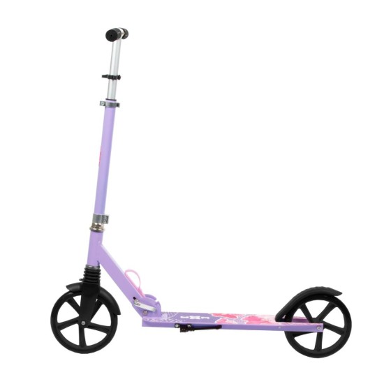 WXM DRIFF összecsukható városi roller, virágos lila-rózsaszín