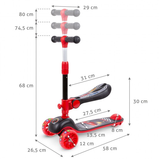 Kidwell RIMBA futóbicikli és roller, versenyautós Kidwell RIMBA futóbicikli és roller, versenyautós