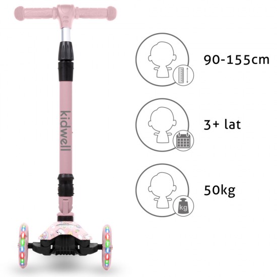 Kidwell VENTO 3 kerekű gyerekroller, unicorn