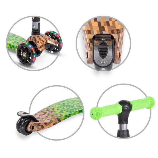 Kidwell VENTO 3 kerekű gyerekroller, Minecraft