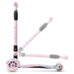 Kidwell VENTO 3 kerekű gyerekroller, rózsaszín mesefigurás