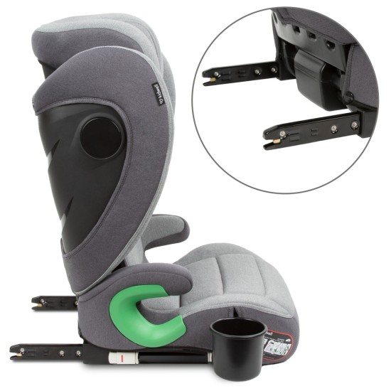 Kidwell Weston i-Size gyerekülés 3 éves kortól, világos szürke