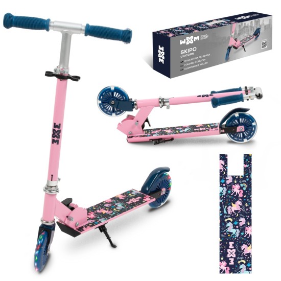 WXM SKIPO összecsukható alumínium roller, unikornis WXM SKIPO összecsukható alumínium roller, unikornis