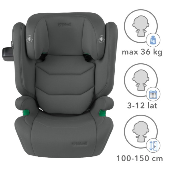Kidwell TENDO autósülés 9-36 kg ISOFIX I-SIZE, szürke