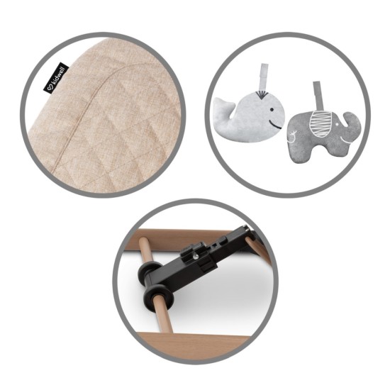 Kidwell LARO babahinta és pihenőszék, bézs/barna