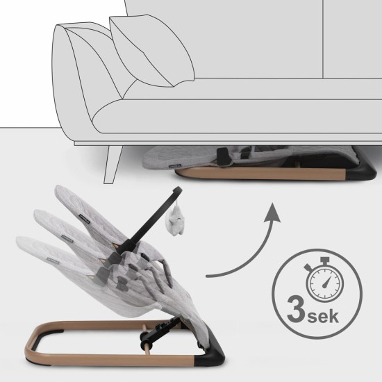 Kidwell LARO babahinta és pihenőszék, szürke/barna