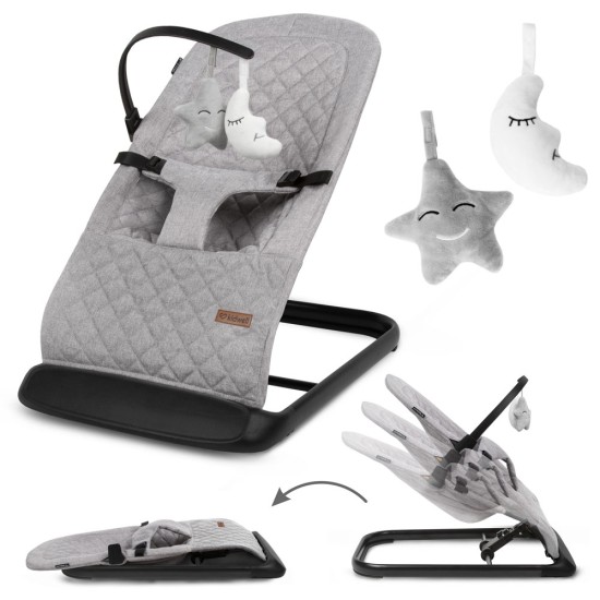 Kidwell LARO babahinta és pihenőszék, szürke/fekete