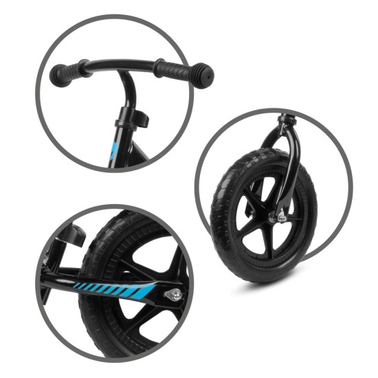 Kidwell REBEL gyerek futóbicikli, fekete