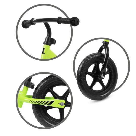 Kidwell REBEL gyerek futóbicikli, zöld