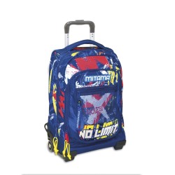 Guruló iskolatáska és hátizsák fiúknak, graffiti mintás, kék, STREET LIFE - Mitama Guruló iskolatáska és hátizsák fiúknak, graffiti mintás, kék, STREET LIFE - Mitama