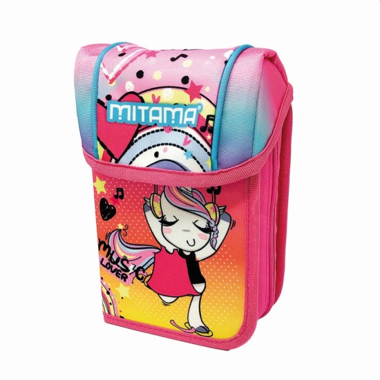 Kihajtható, nagyméretű, felszerelt tolltartó, MUSIC LOVER-Mitama