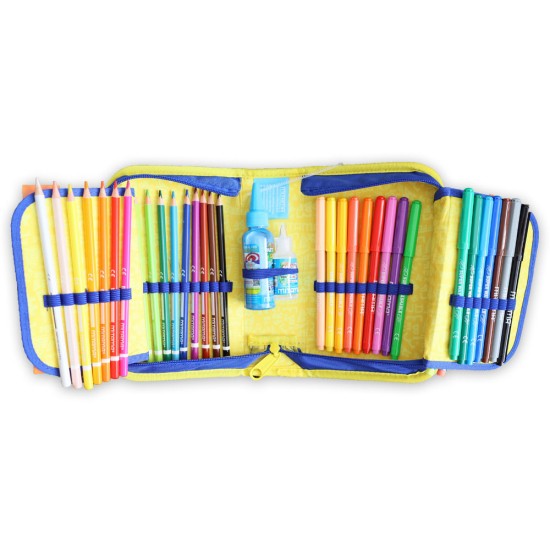 Kihajtható, nagyméretű és gazdagon felszerelt tolltartó, SPEEDY - Mitama