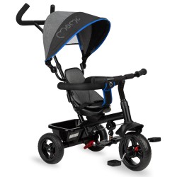 Momi IRISZ multifunkciós baba tricikli, kék-szürke