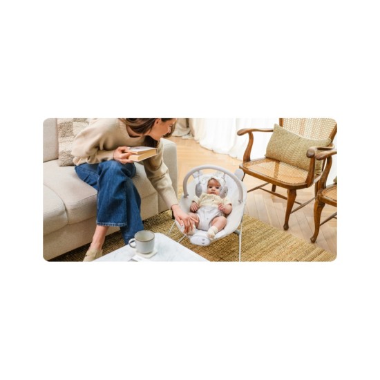 MoMi GLOSSY babapihenő – bézs