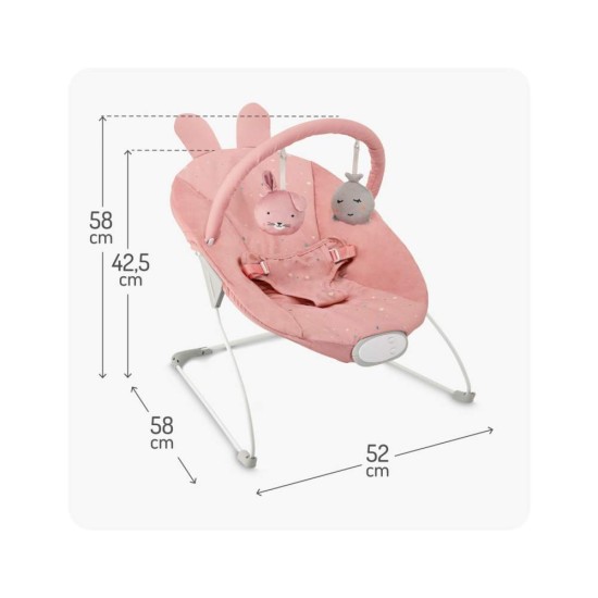 MoMi GLOSSY babapihenő, rózsaszín