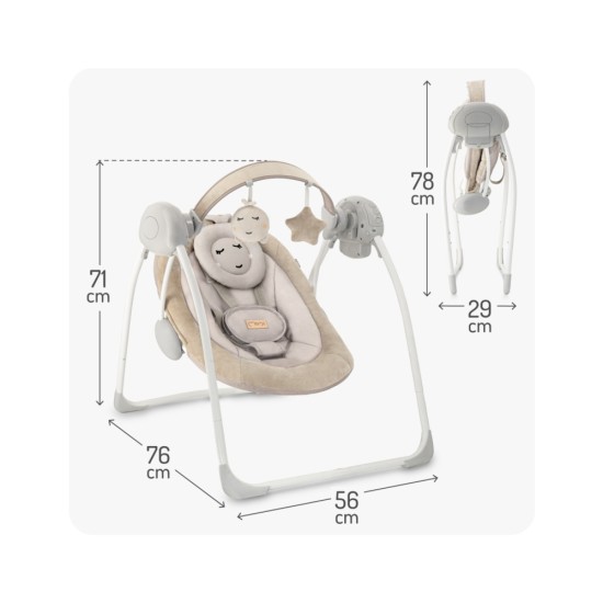 MoMi LISS elektromos babahinta – bézs