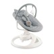MoMi Pearl ringató-zenélő elektromos babahinta és pihenőszék, szürke